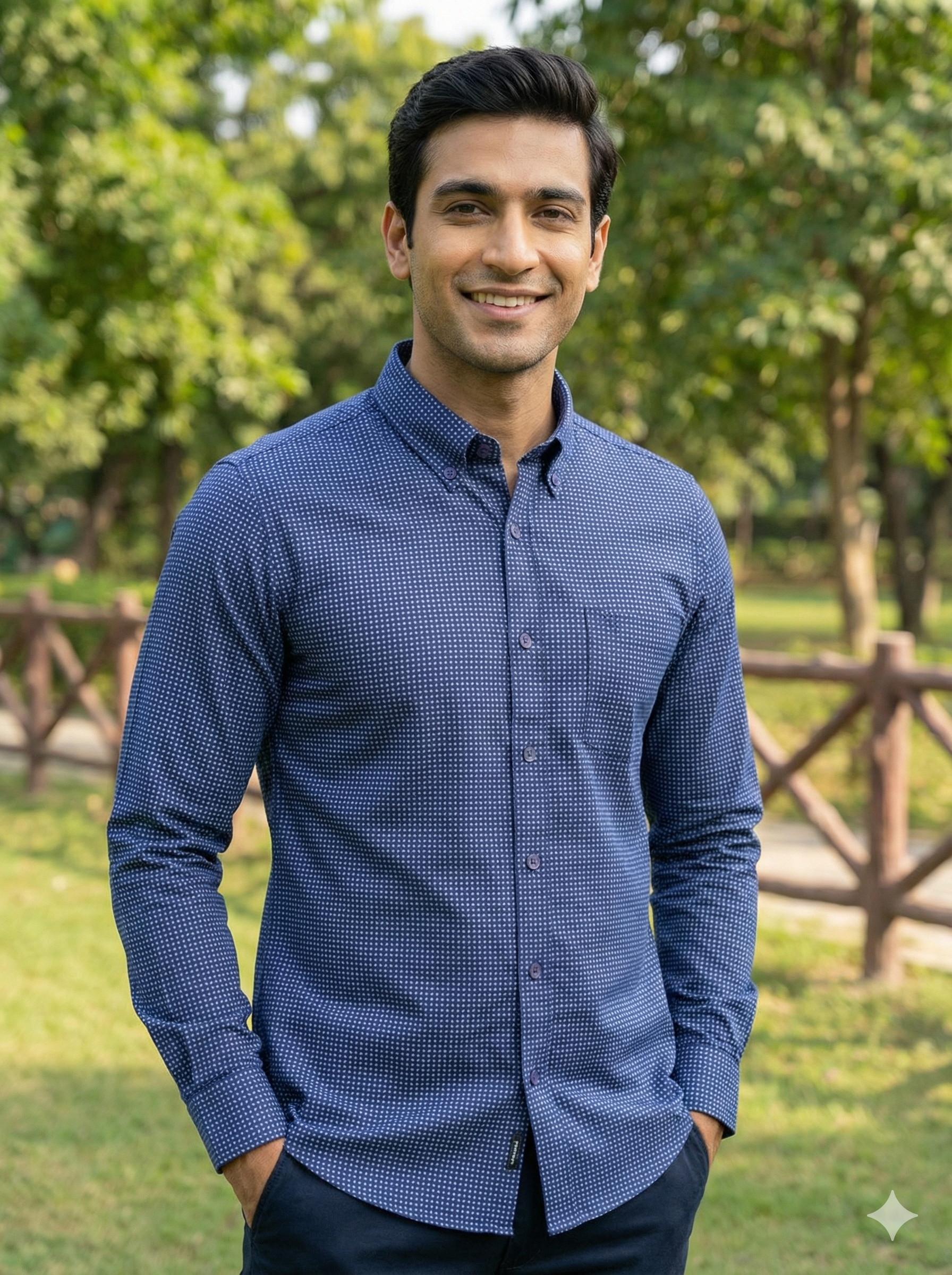 The Midnight Pin Dot Signature Shirt