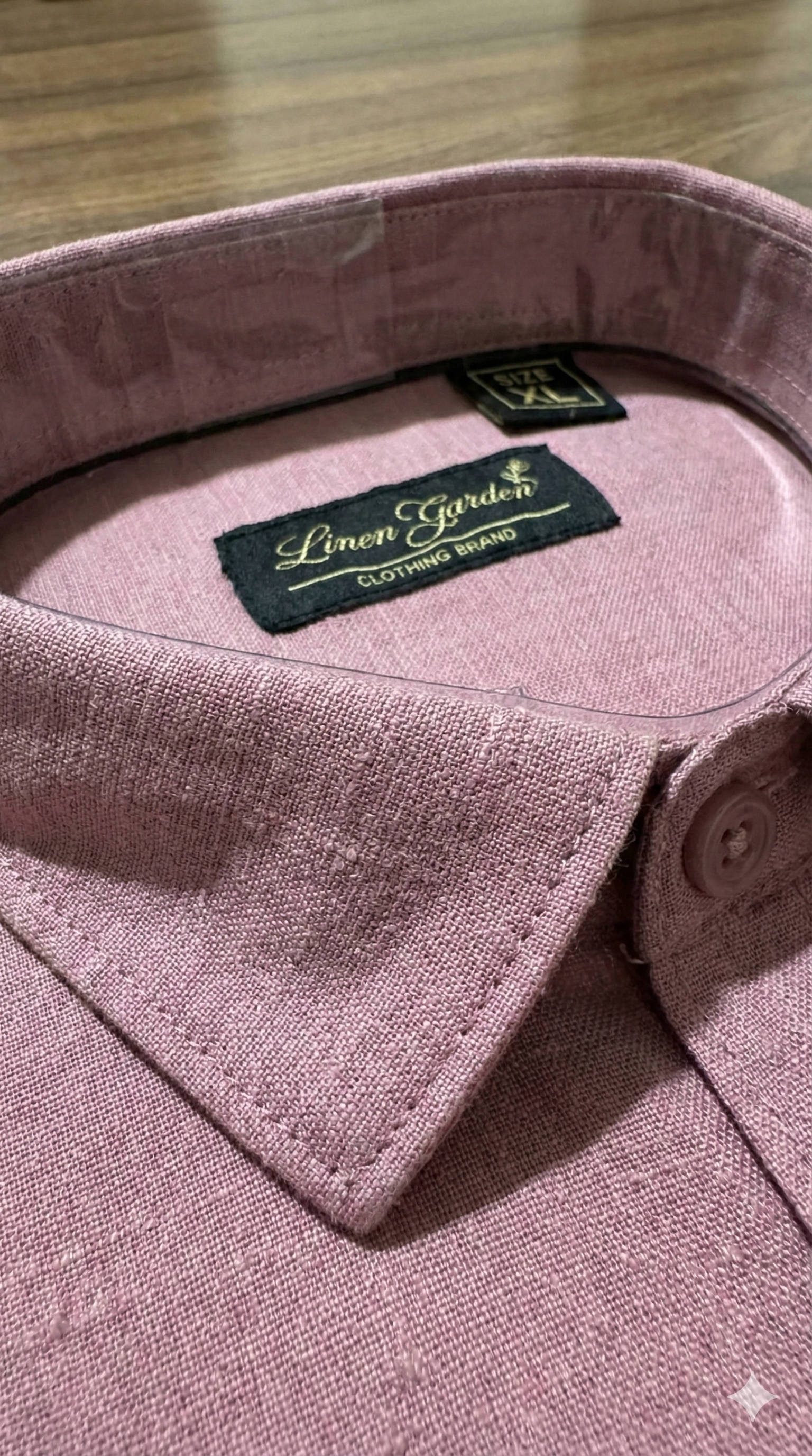 Mauve Heritage Linen Blend Shirt [ Full Sleeve ]